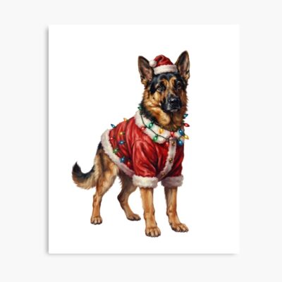 German Shepherd Iconic Illustration Poster