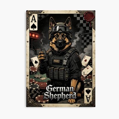 German Shepherd Heritage Design Poster