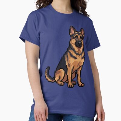 German Shepherd Retro Artwork T-shirt