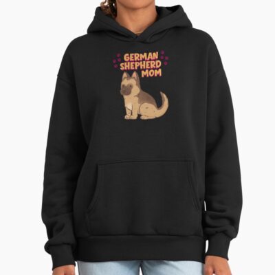German Shepherd Mum Retro Design Hoodie