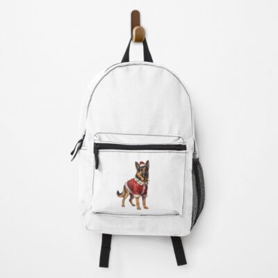 German Shepherd Retro Illustration Backpack