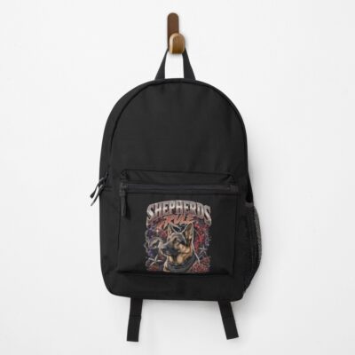 German Shepherd Graphic Artwork Backpack