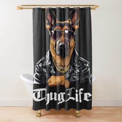 German Shepherd Exclusive Artwork Shower Curtain
