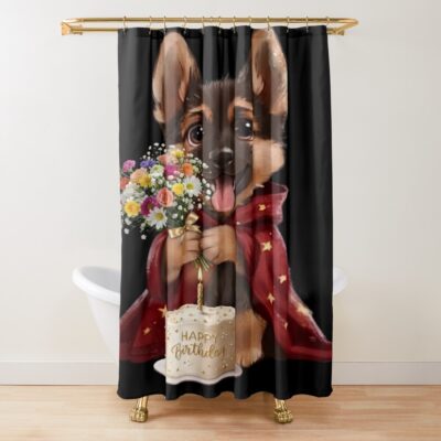 German Shepherd Timeless Design Shower Curtain