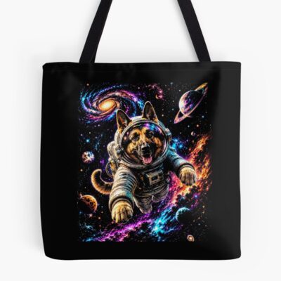 German Shepherd Modern Illustration Tote Bag