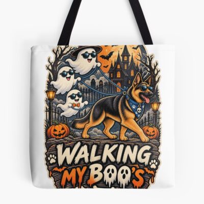 German Shepherd Minimalist Design Tote Bag